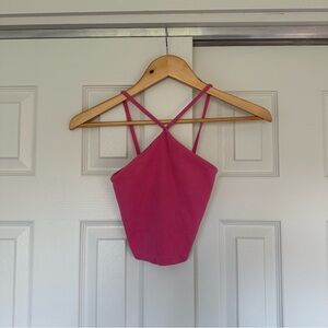 Zara hot pink halter tank